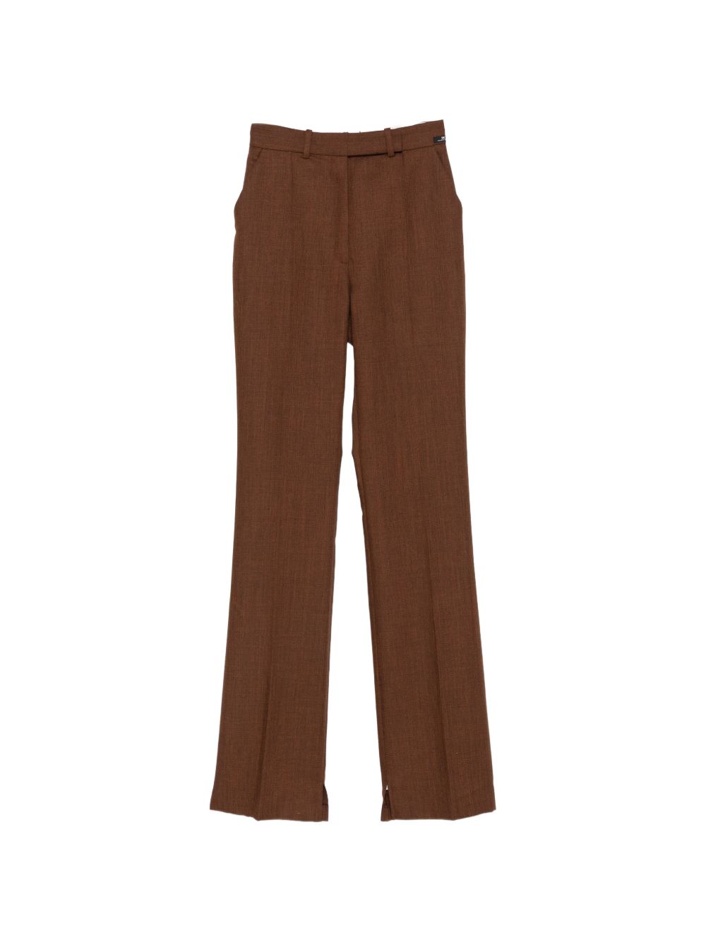 ELISABETTA FRANCHI Pantaloni in lana marrone 
