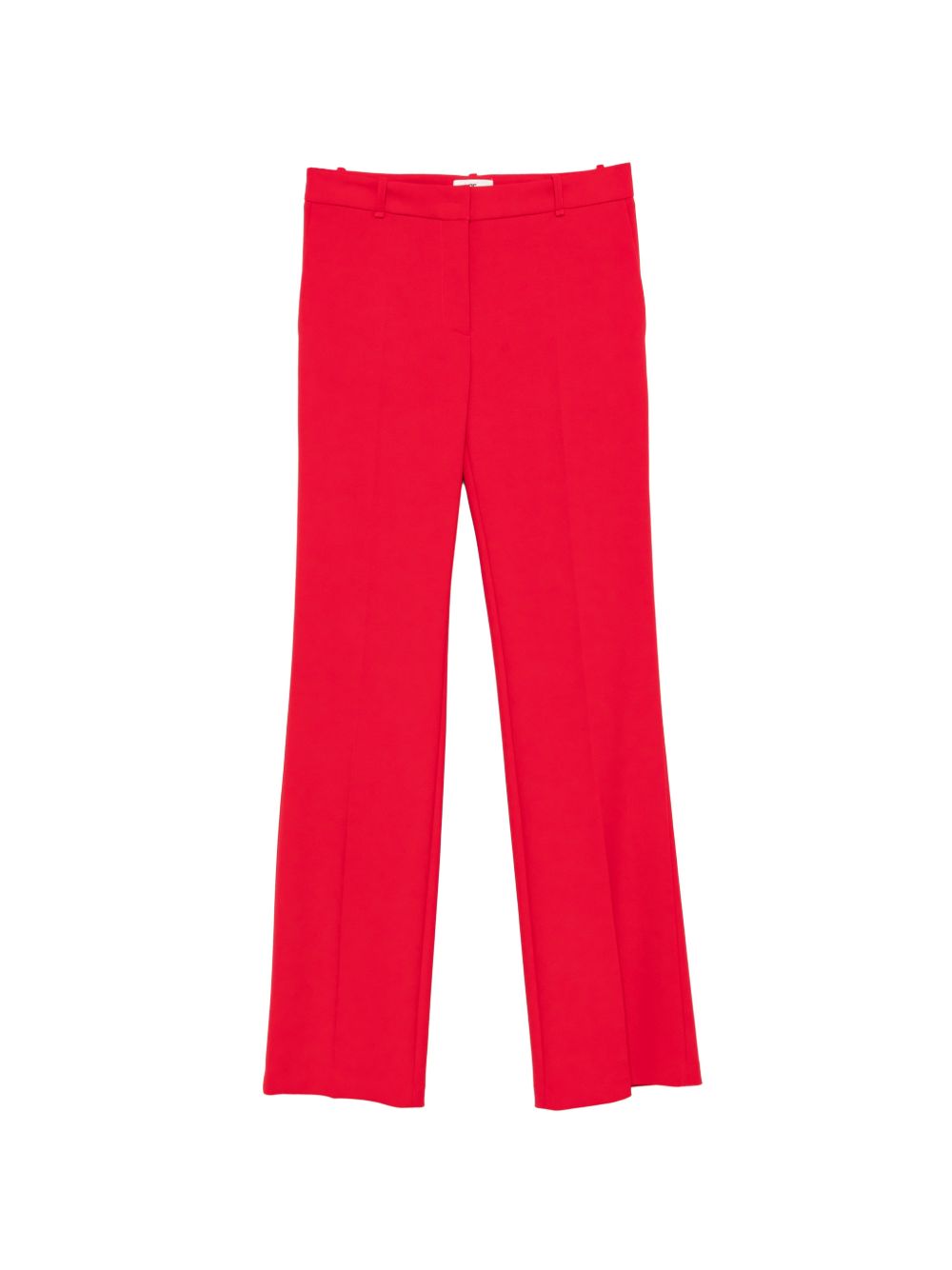 ELISABETTA FRANCHI Pantaloni rossi in crepe 