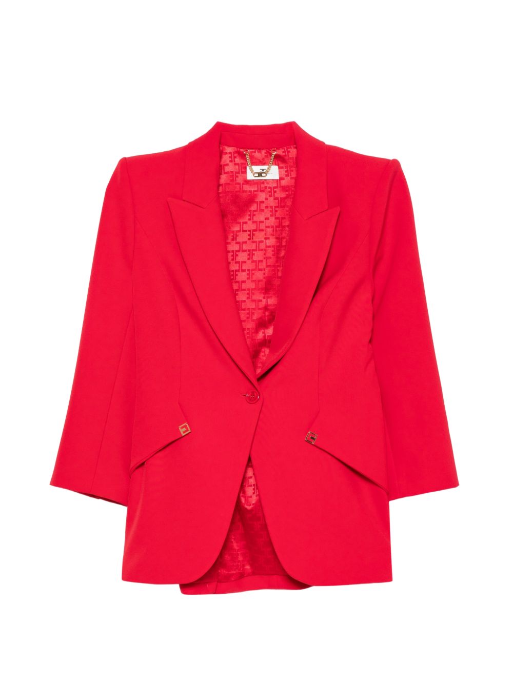 ELISABETTA FRANCHI Giacca Rossa in Crêpe 