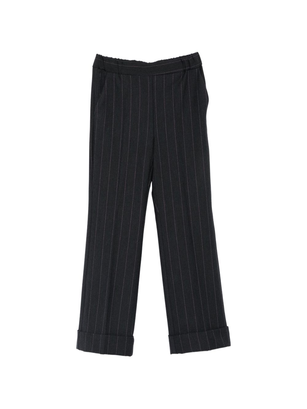 EMME Pantaloni Flirt gessati blu 