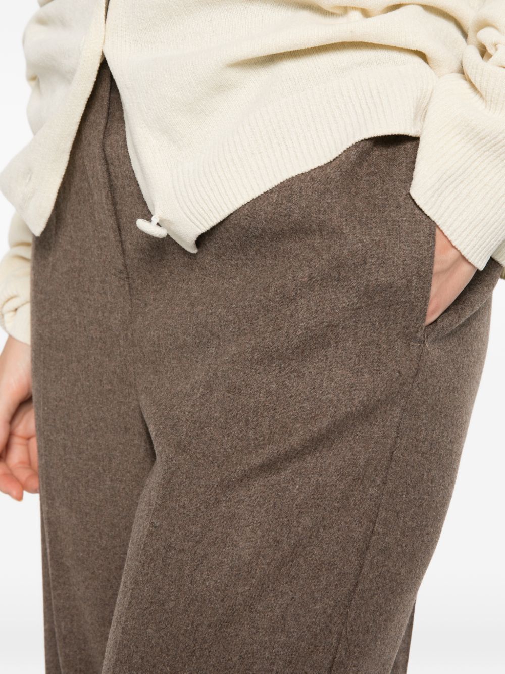 EMME Pantaloni palazzo marroni 