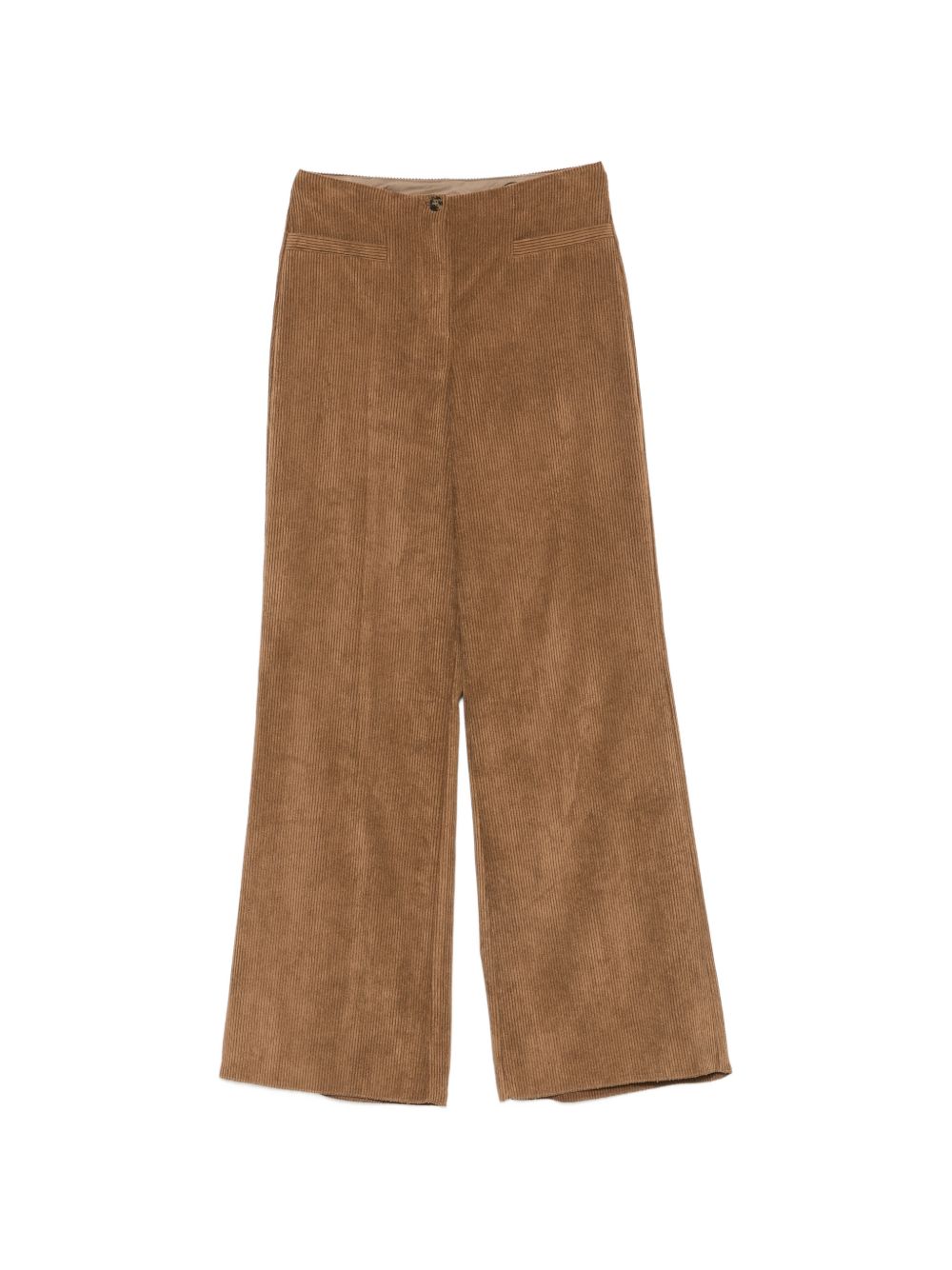 EMME Pantaloni in tessuto effetto piuma neri 