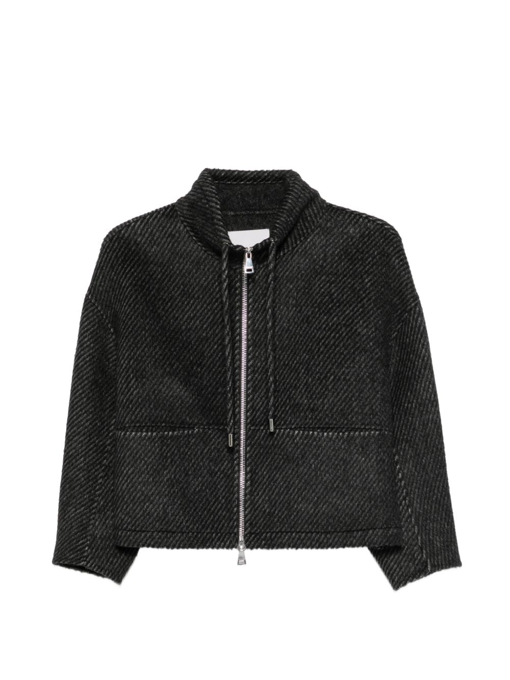 ERMANNO FIRENZE Cappotto corto grigio in misto lana 