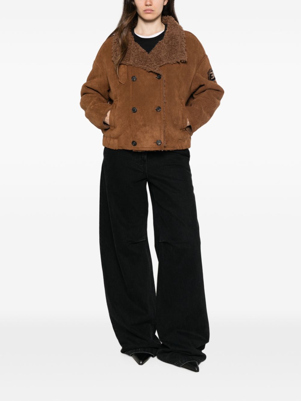 ERMANNO FIRENZE Cappotto corto marrone 