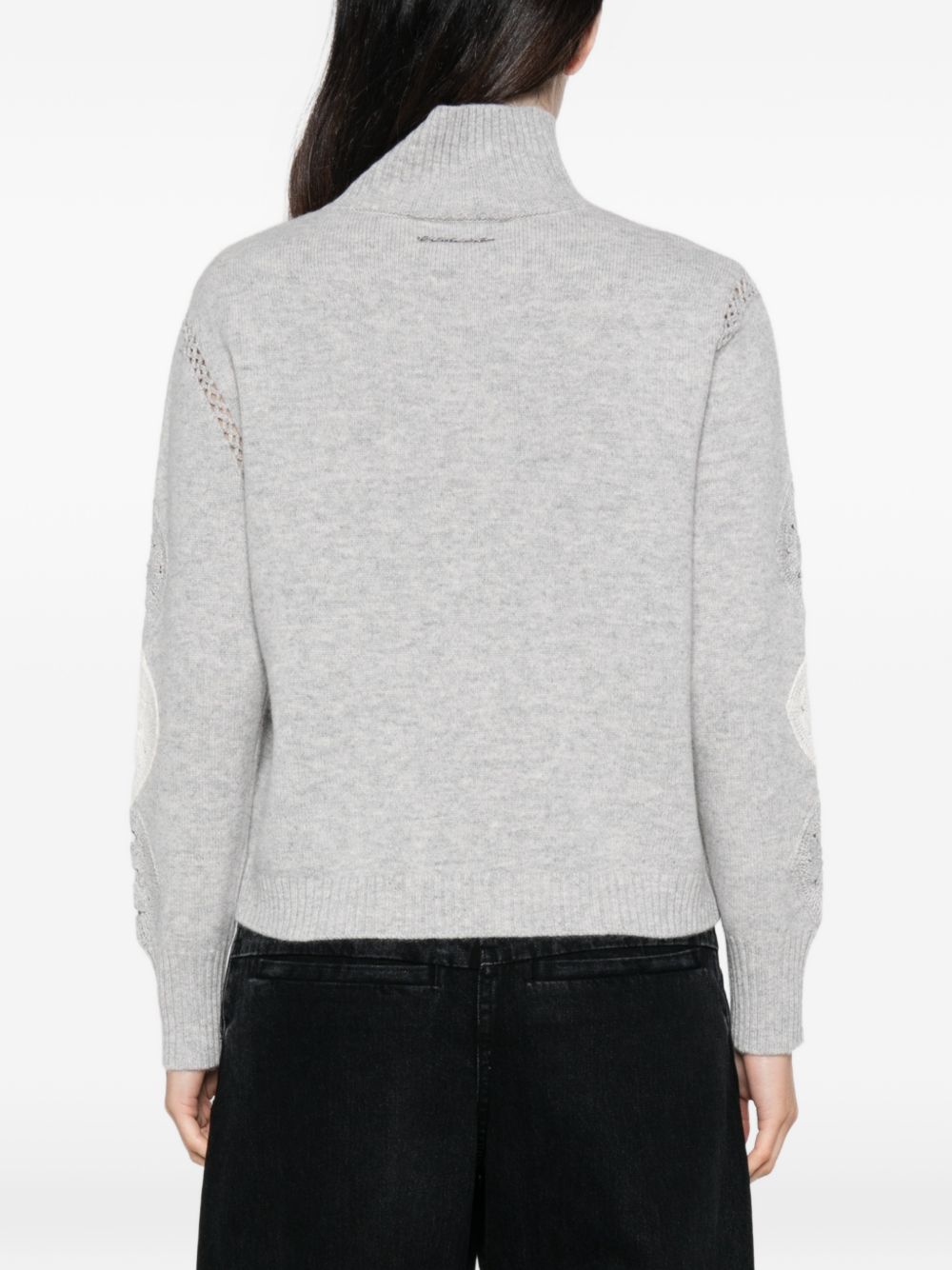 ERMANNO FIRENZE Maglione a rombi grigio 