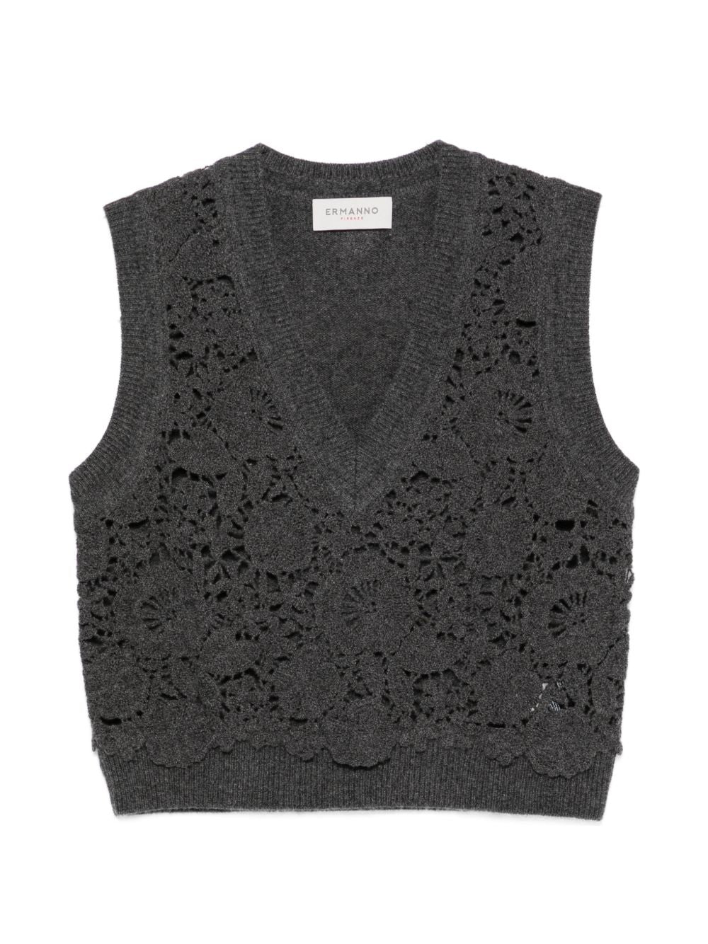 ERMANNO FIRENZE Gilet in lana antracite 