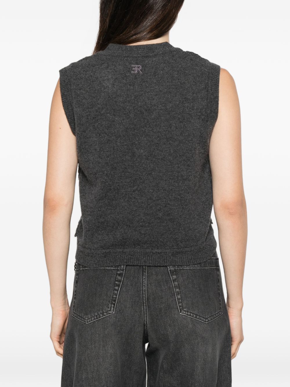 ERMANNO FIRENZE Gilet in lana antracite 