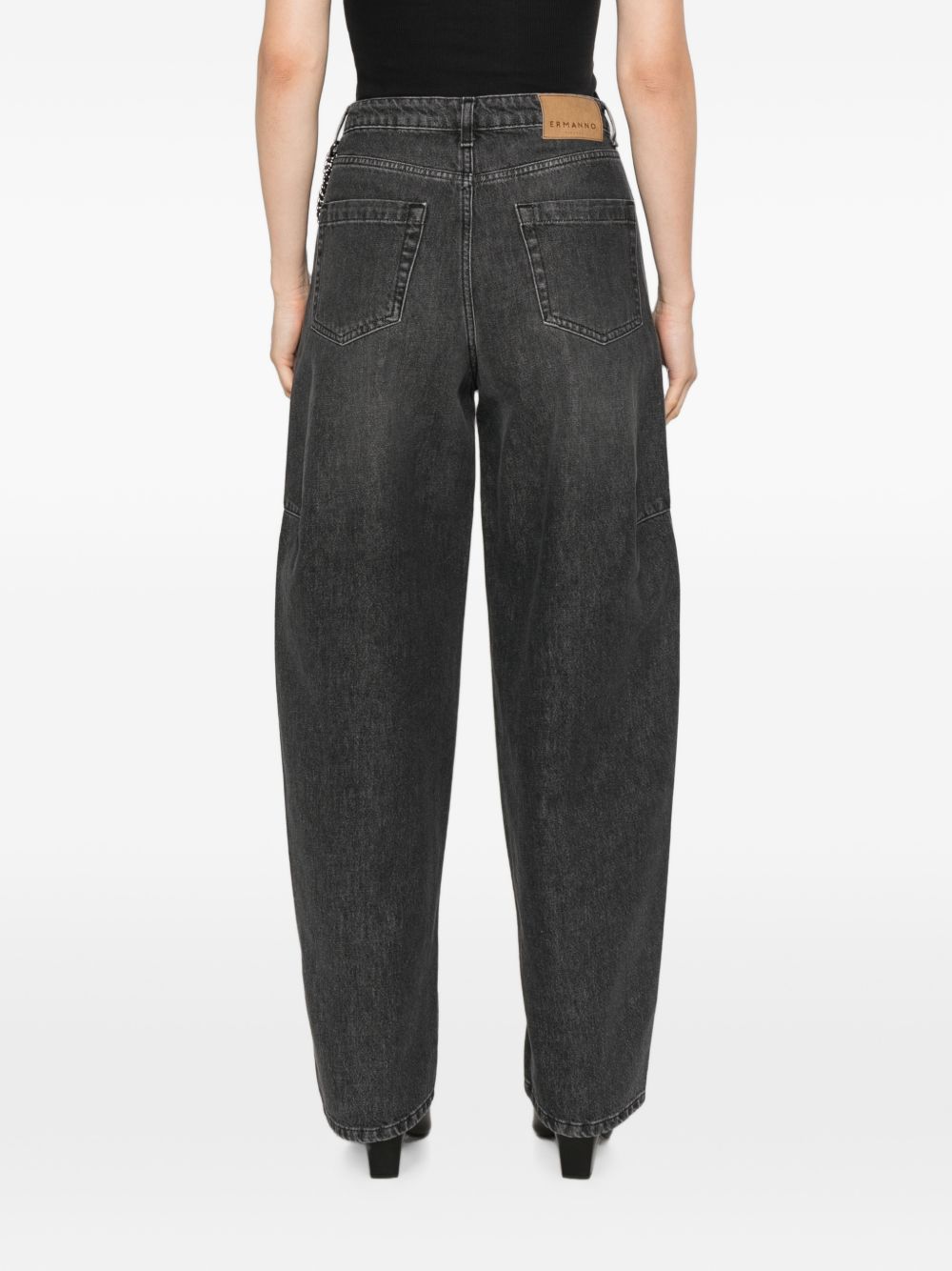 ERMANNO FIRENZE Jeans neri in cotone 