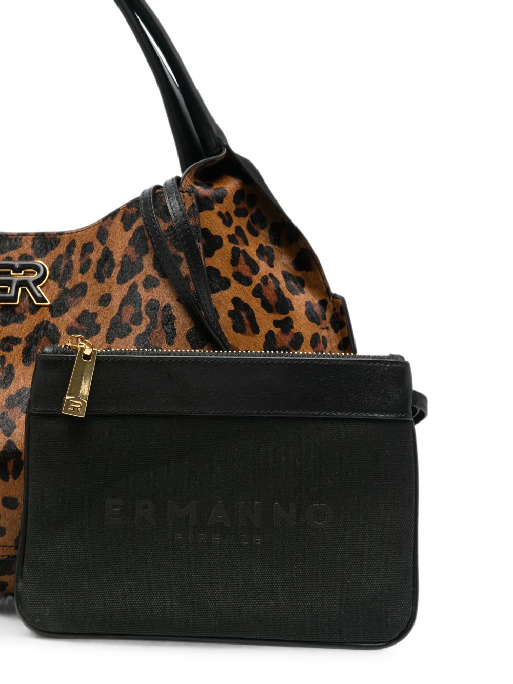 ERMANNO FIRENZE Borsa con stampa animalier 
