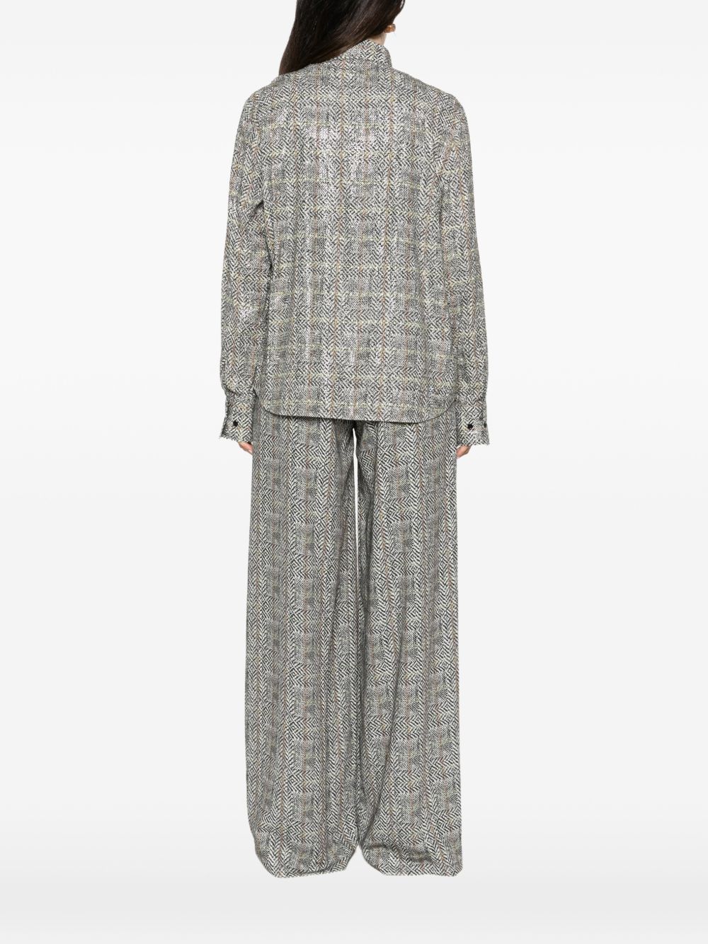 ERMANNO SCERVINO Camicia in Viscosa con motivo resca 