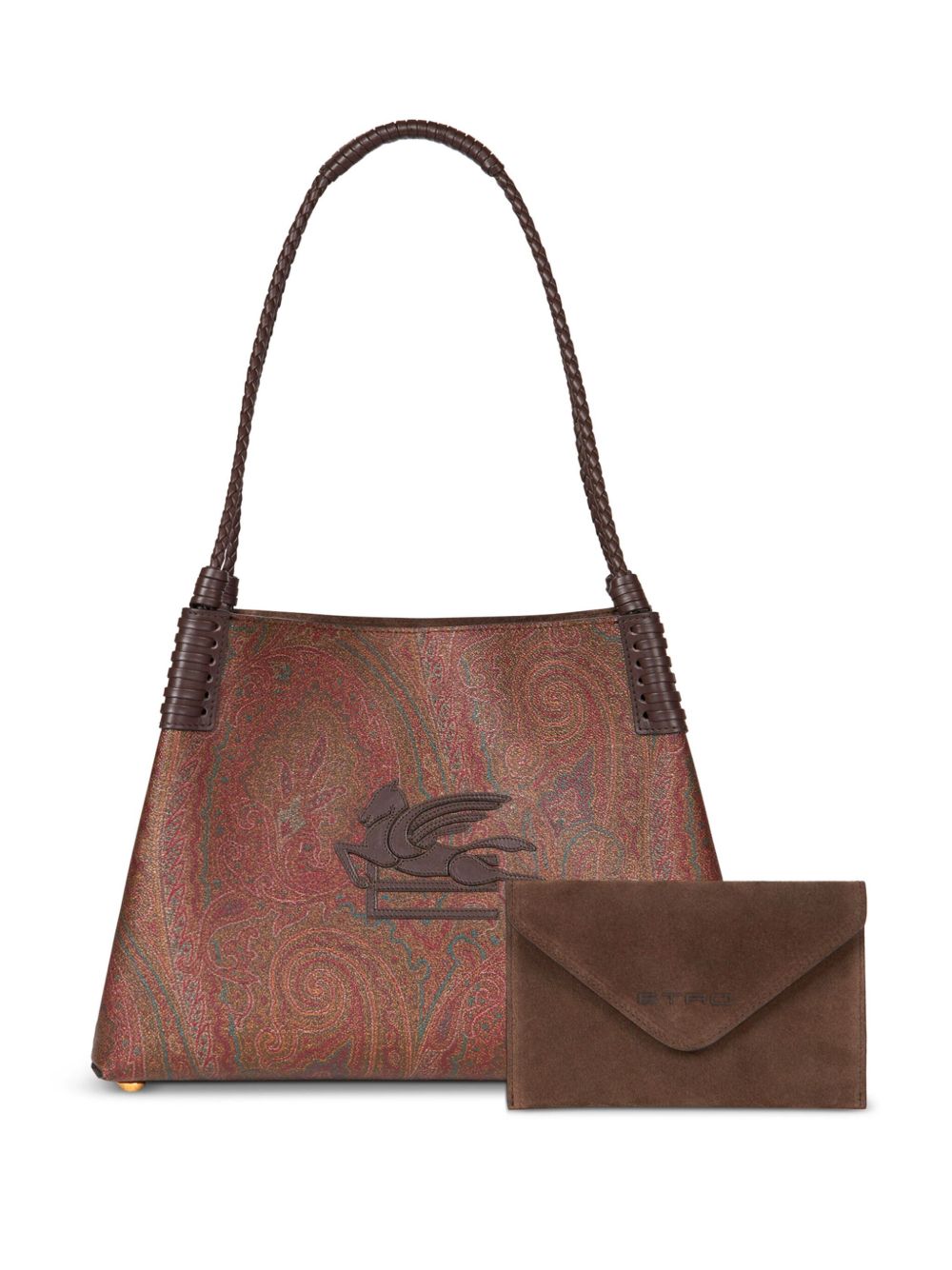 ETRO Borsa shopping media Libra Arnica in jacquard Paisley 