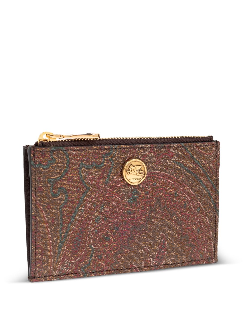 ETRO Portacarte con zip Paisley 