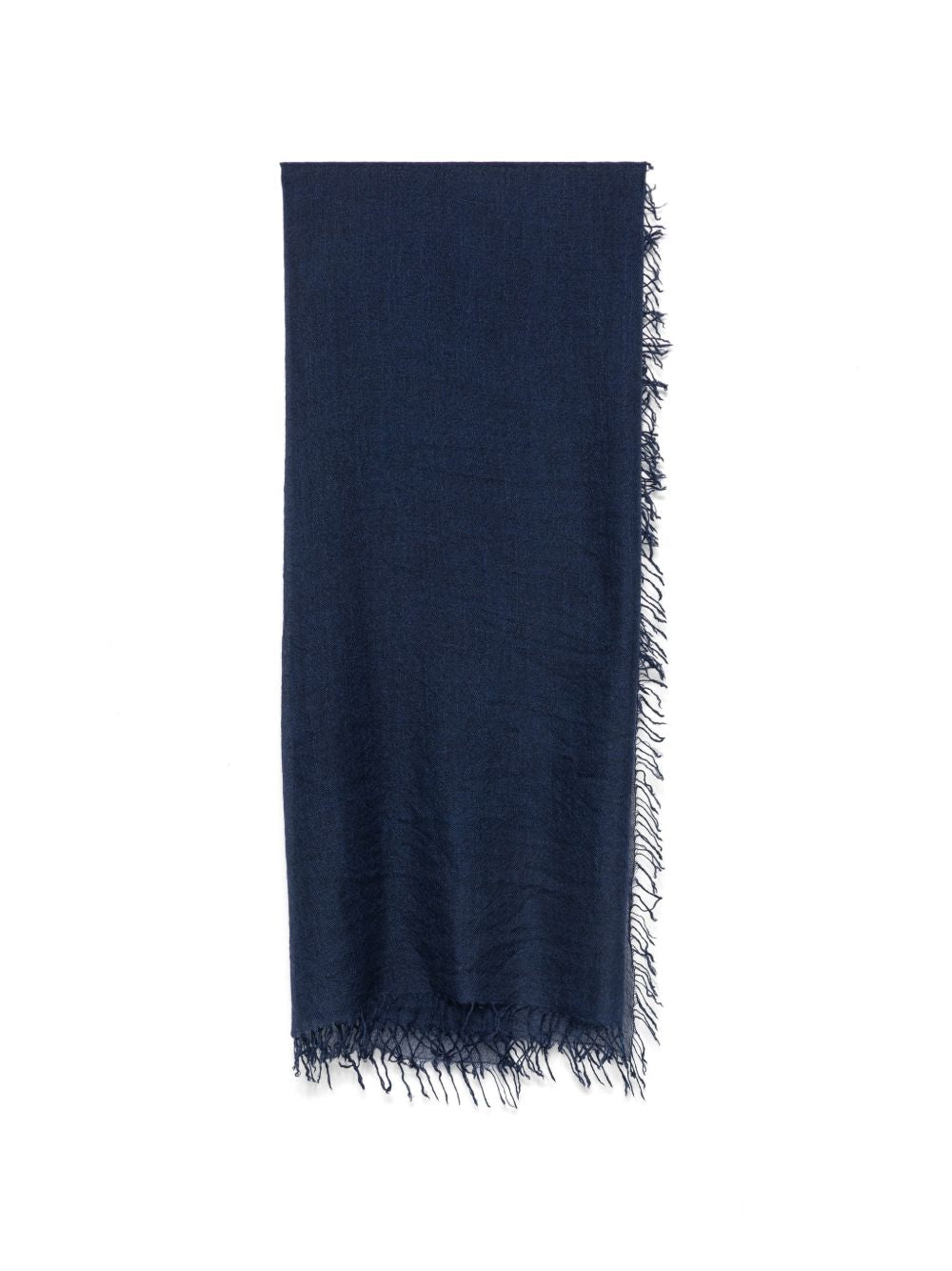 FALIERO SARTI Sciarpa foulard Lolly blu in cashmere e seta 