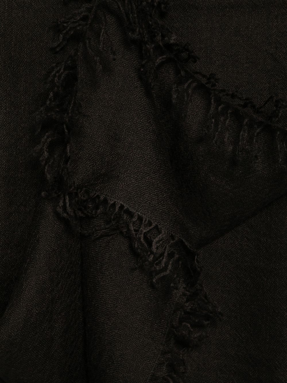 FALIERO SARTI Sciarpa foulard Lolly nera in cashmere e seta 