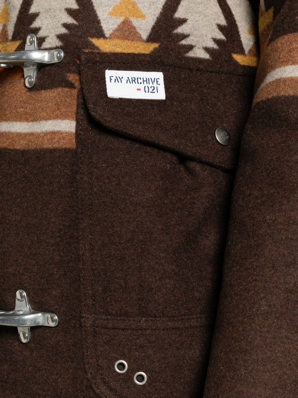 FAY Giacca-giubbotto Mami marrone con tasche 