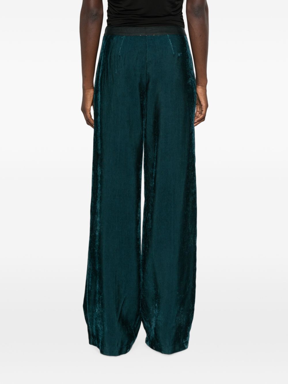 FORTE FORTE Pantaloni casual morbidi blu petrolio My Pants 
