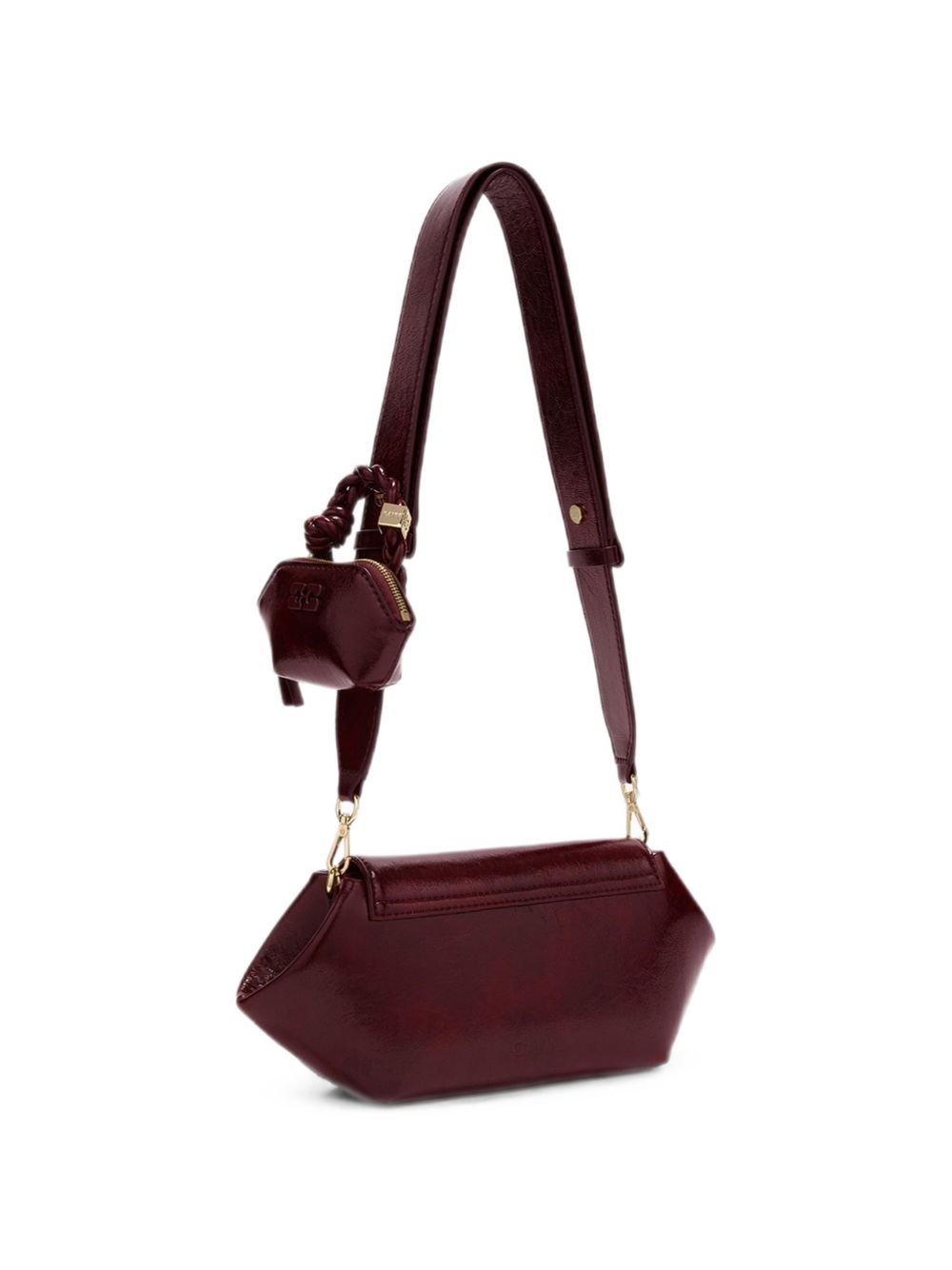 GANNI Borsa a Tracolla bordeaux 