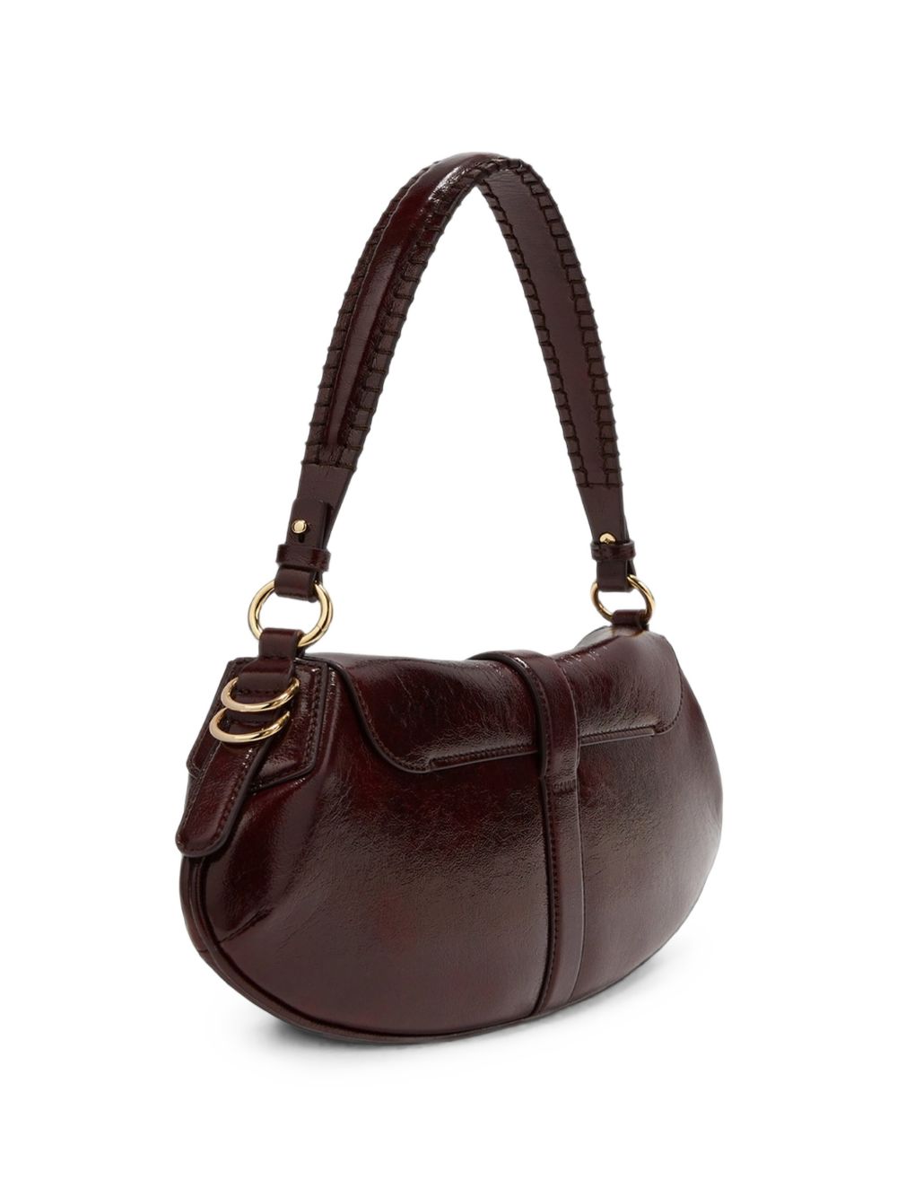 GANNI Borsa Baguette Bordeaux Lucida 