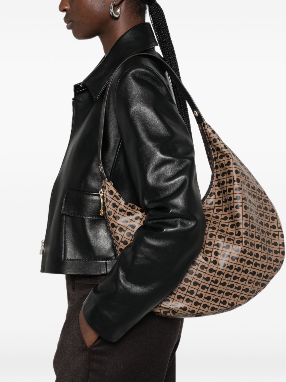 GHERARDINI Borsa beige Medium Hobo Toffee 