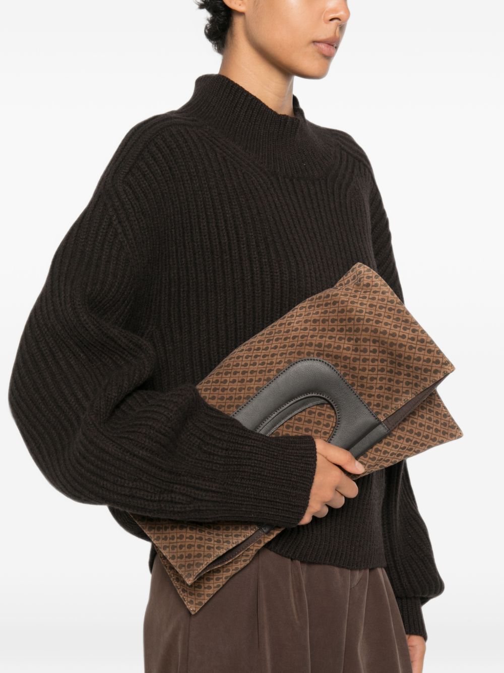 GHERARDINI Borsa a mano Piattina Toffee 