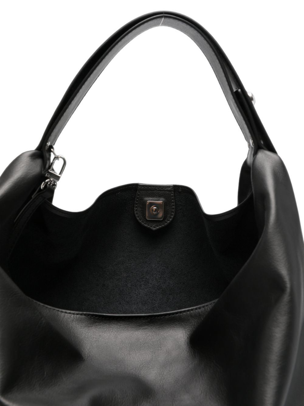 GHERARDINI Borsa Medium Shoulder nera in pelle 