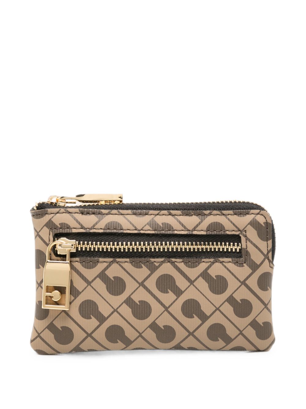 GHERARDINI Portafoglio Pouch Keyholder Moka marrone con zip 