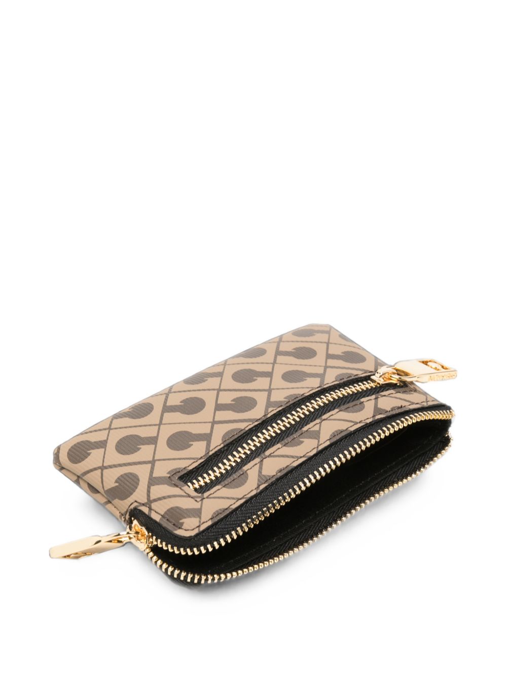 GHERARDINI Portafoglio Pouch Keyholder Moka marrone con zip 