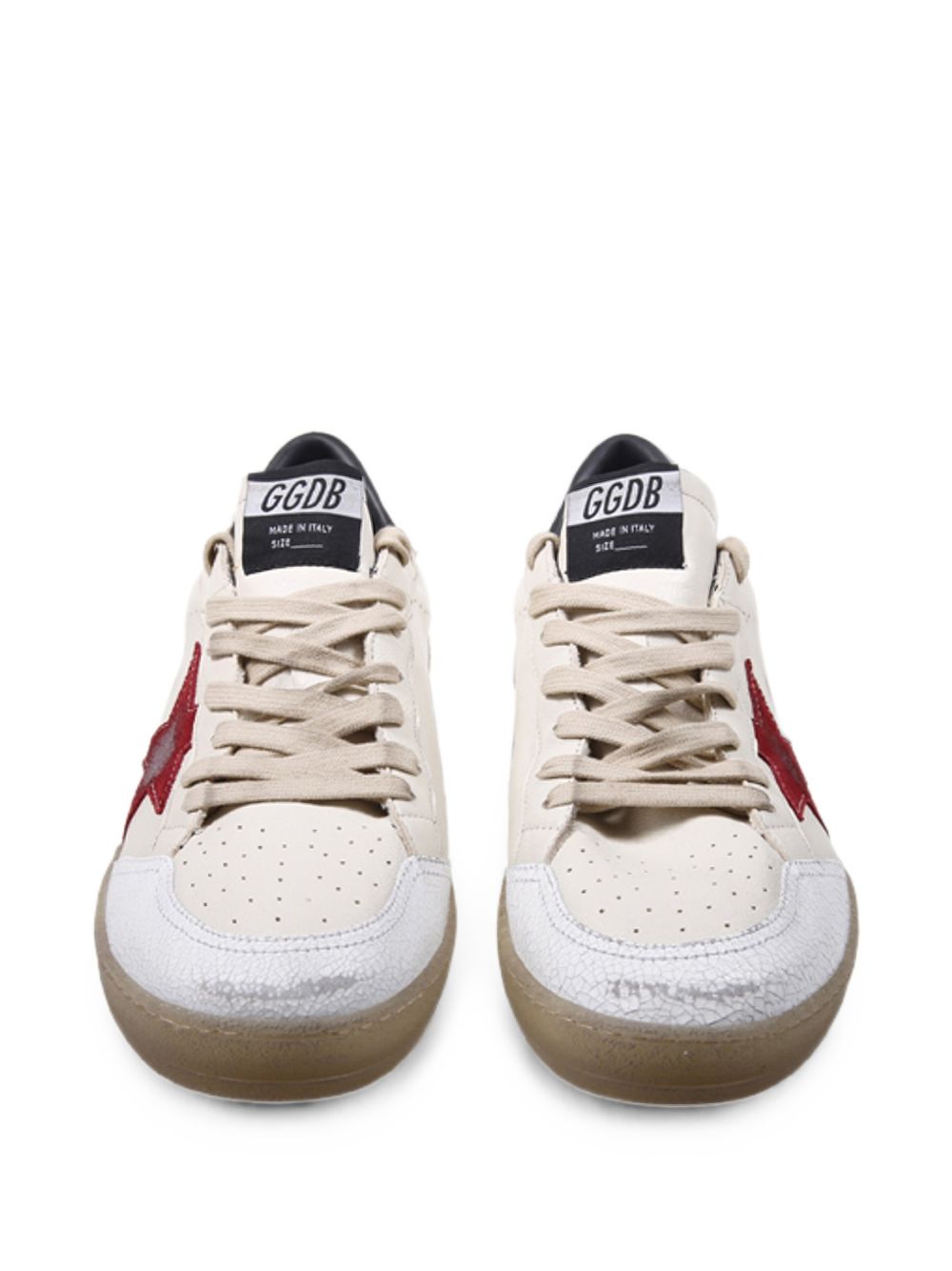 GOLDEN GOOSE Sneakers Ball Star in Pelle Butter Beige 