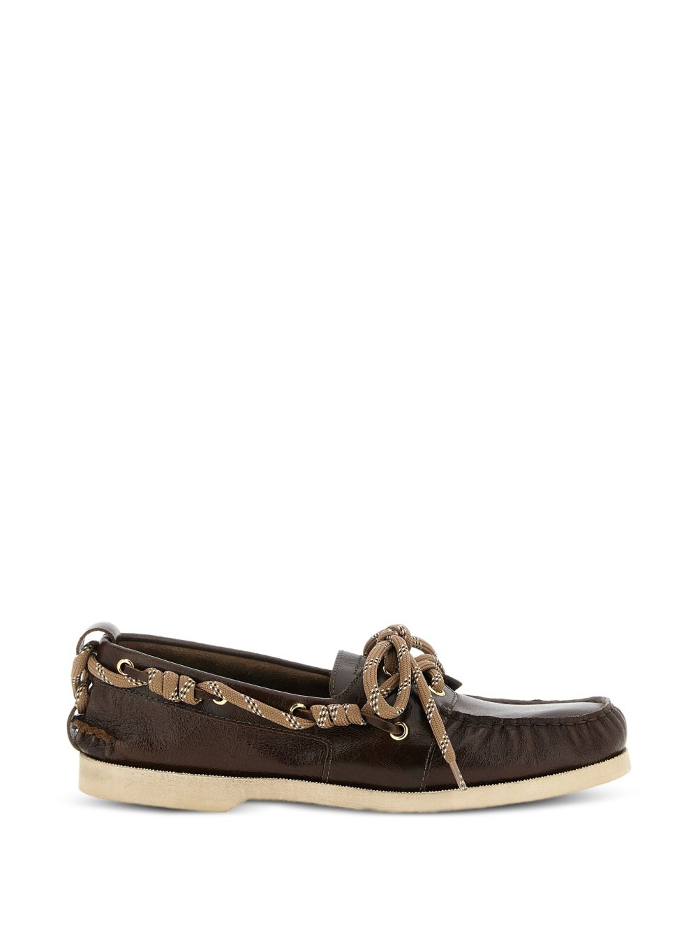 GOLDEN GOOSE Mocassini Cruise in Pelle Marrone 