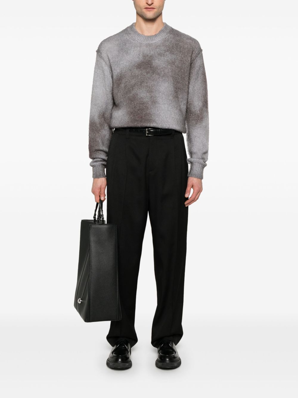 GOLDEN GOOSE Pantaloni in Lana Nera 