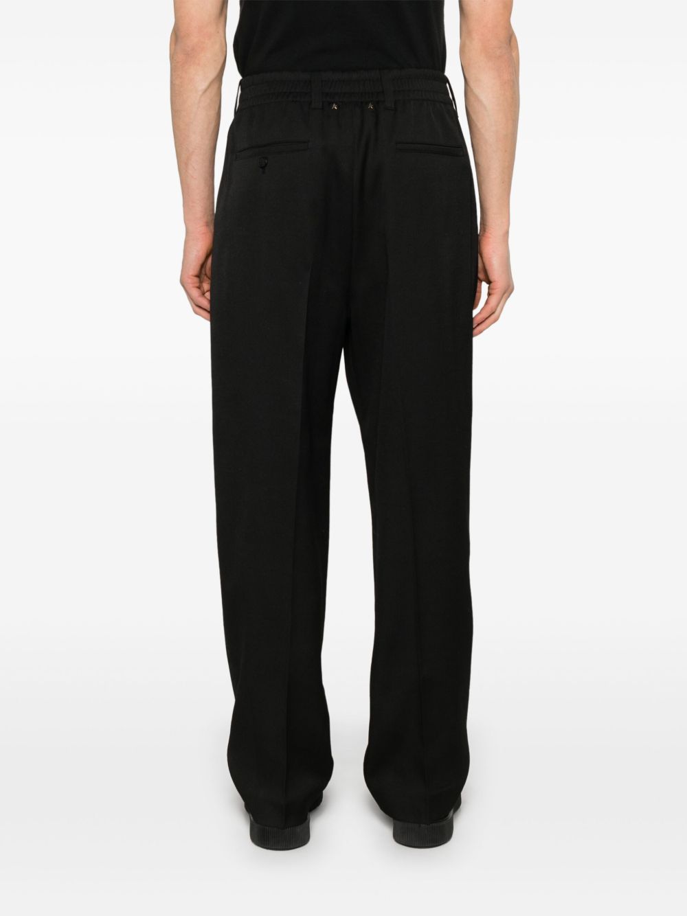 GOLDEN GOOSE Pantaloni in Lana Nera 