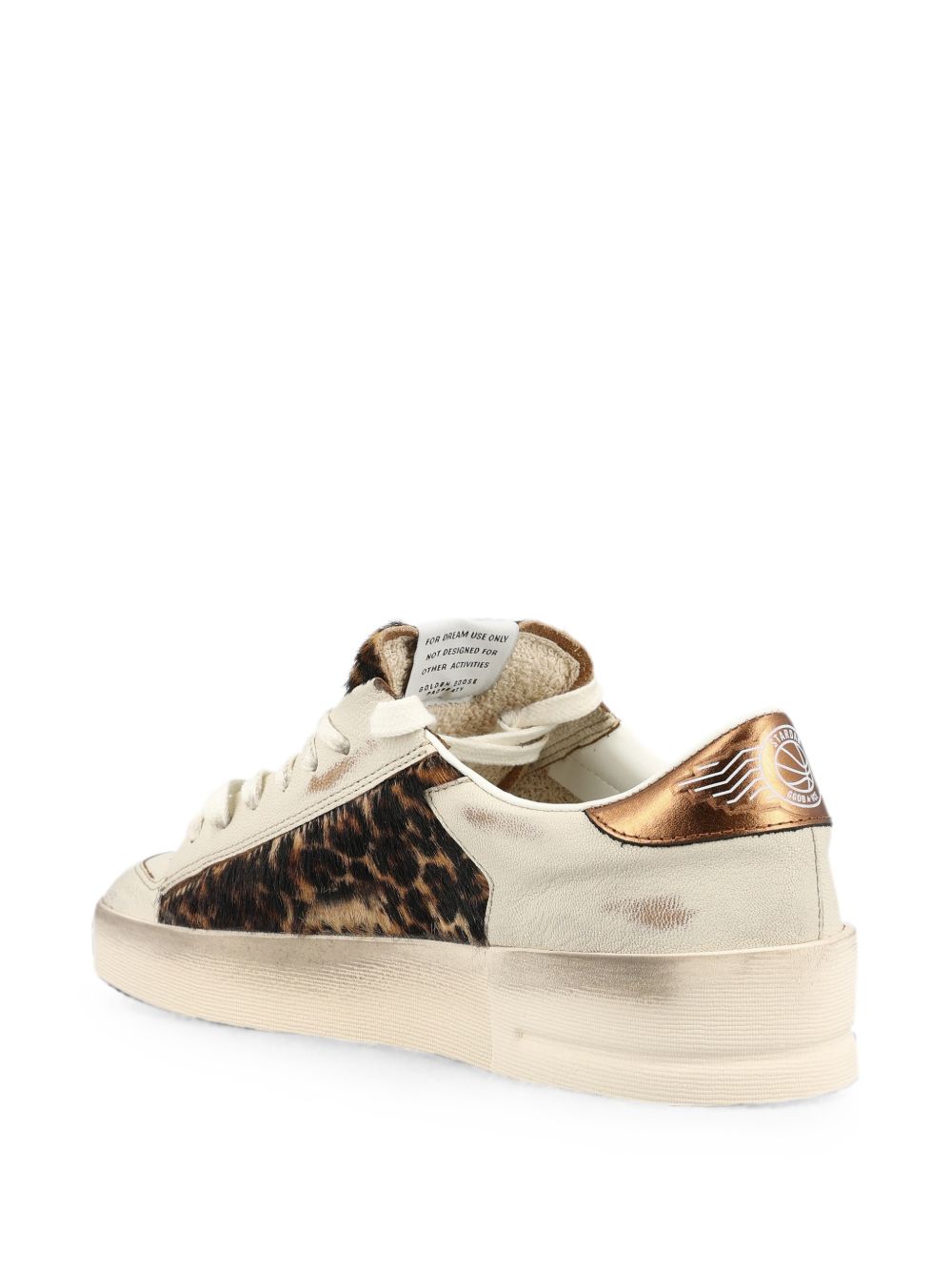 GOLDEN GOOSE Sneakers Stardan in pelle e cavallino leopardato 