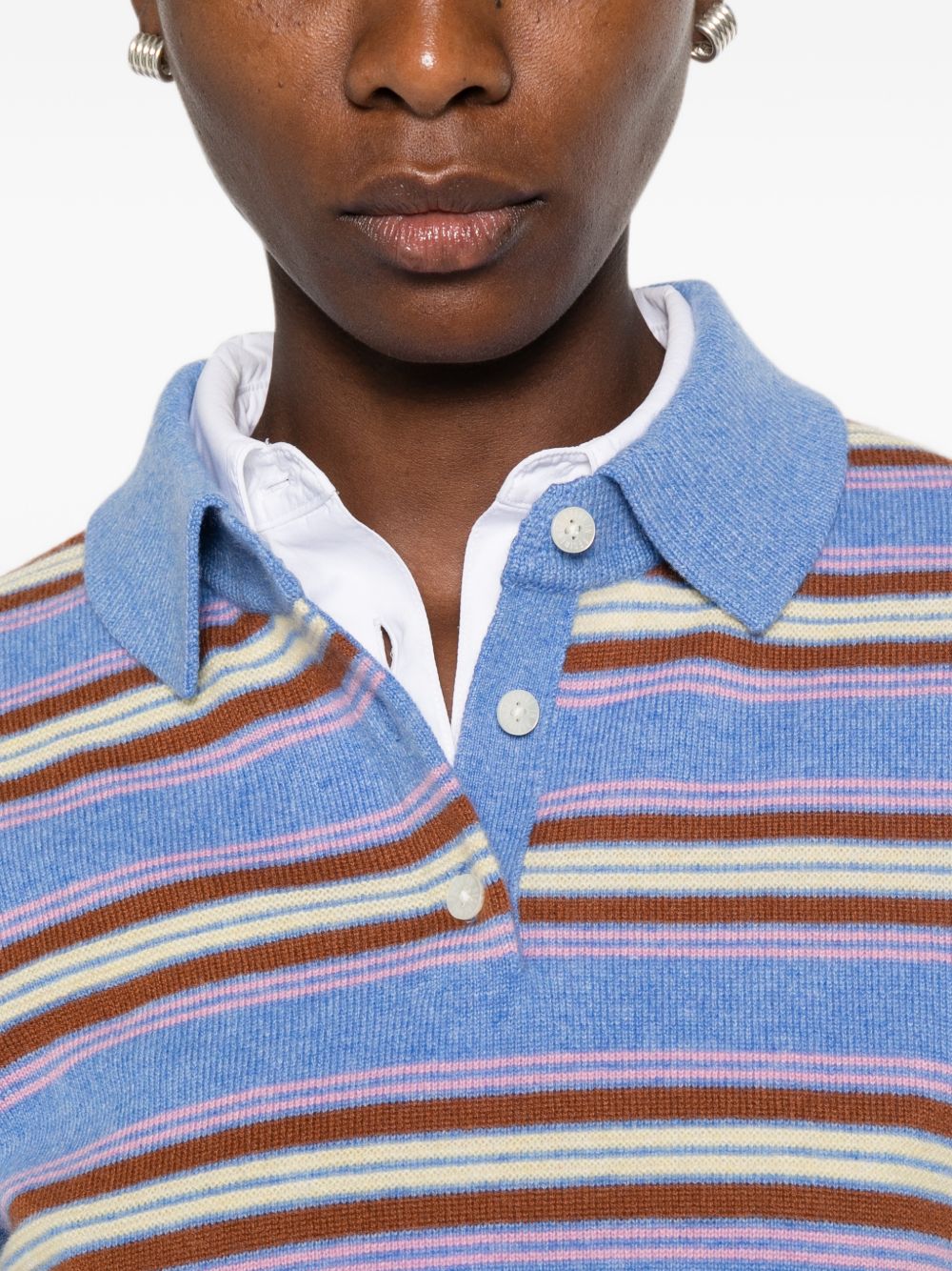 GUEST IN RESIDENCE Polo in cashmere blu 