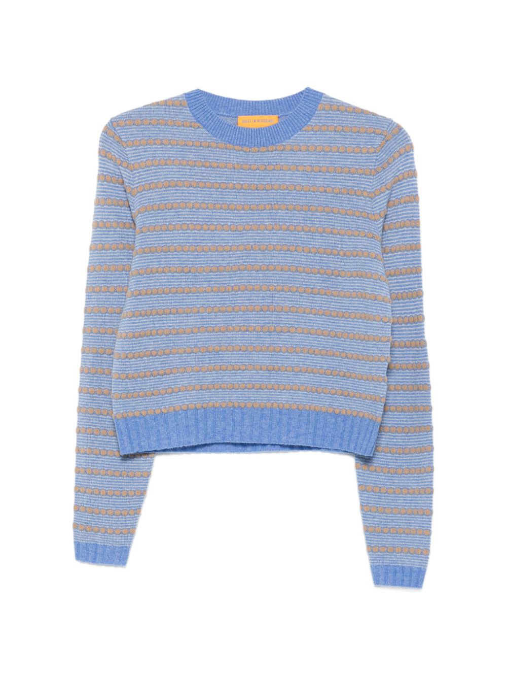 GUEST IN RESIDENCE Maglioncino a righe in puro cashmere Delft Blue 