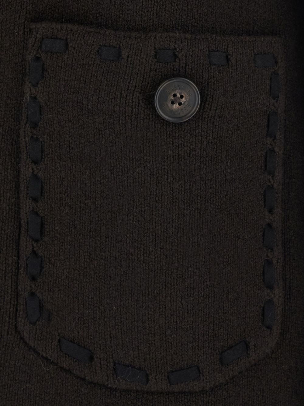 GUEST IN RESIDENCE Giacca con frange e tasche nera 