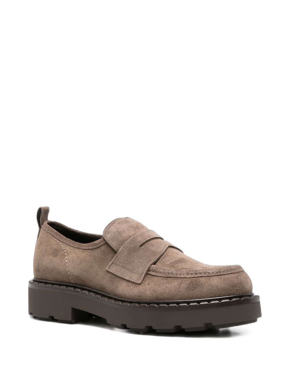 GUGLIELMO ROTTA Mocassini in Suede Color Mud 