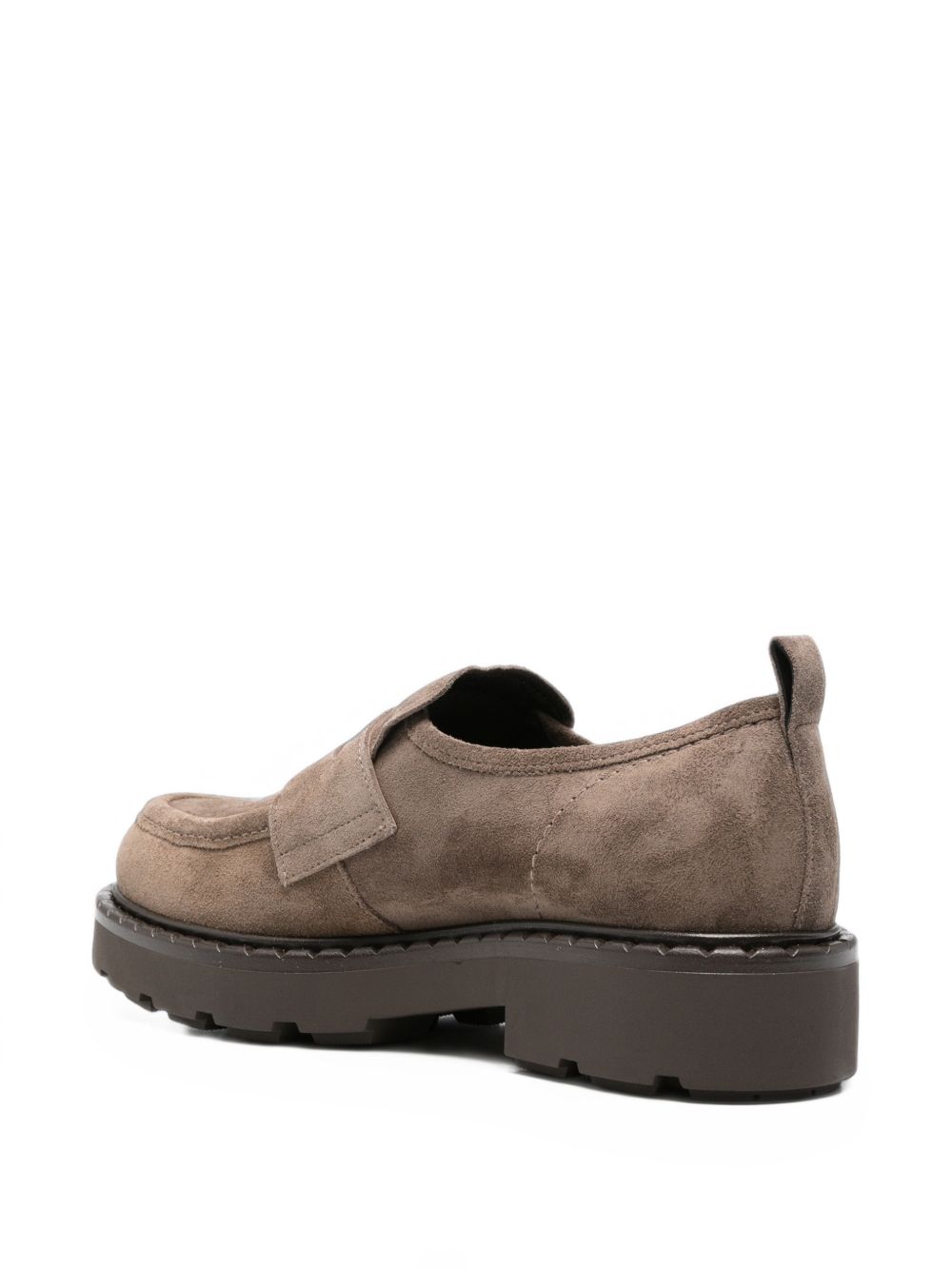 GUGLIELMO ROTTA Mocassini in Suede Color Mud 