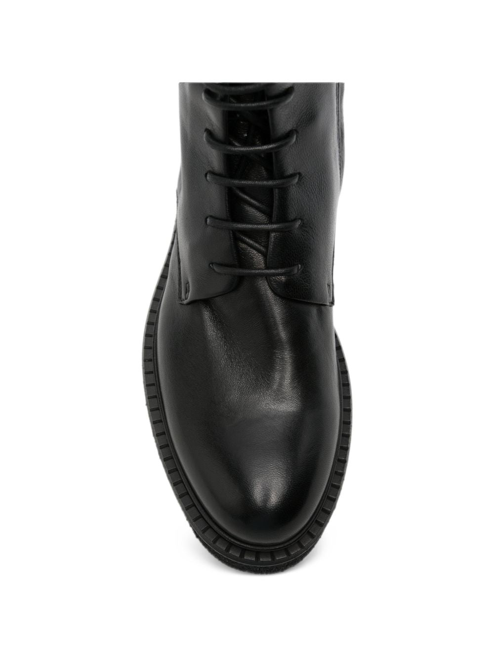 GUGLIELMO ROTTA Stivaletti Koby in pelle nera con stringhe 