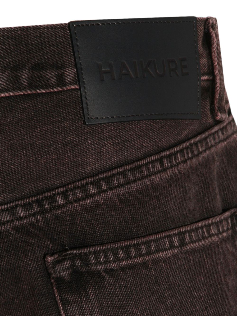 HAIKURE Jeans Bethany wide-leg in denim grigio scuro 