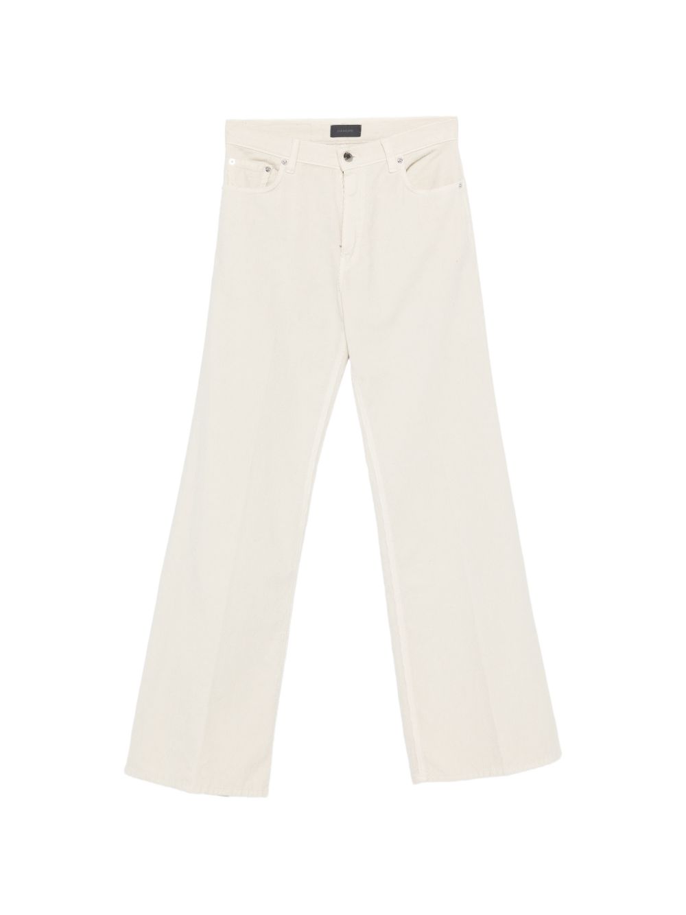 HAIKURE Jeans Clara in velluto a coste color crema 