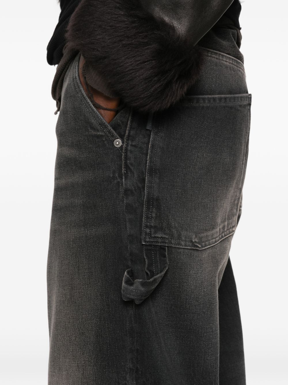 HAIKURE Jeans Sibilla Grigi a Gamba Ampia 