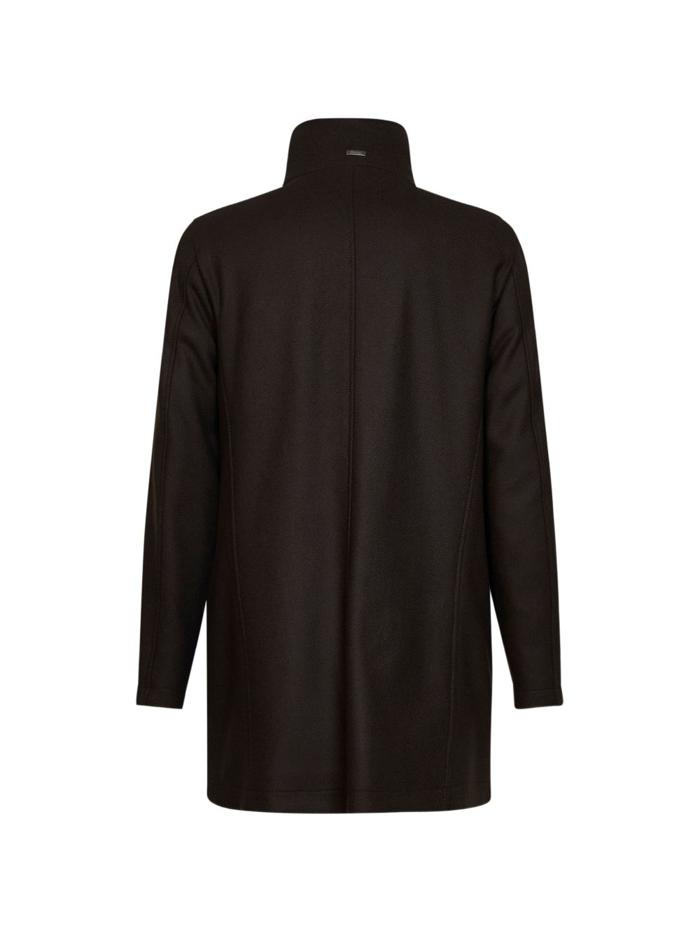 HERNO Cappotto lungo a collo alto rivestito in fur 