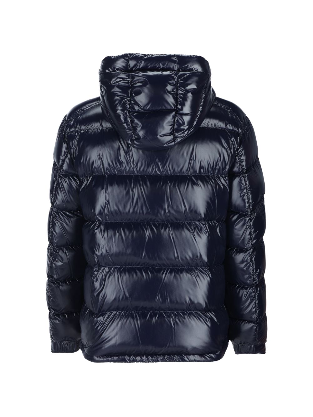 HERNO Piumino Ultralight Lucido Blu con Cappuccio 