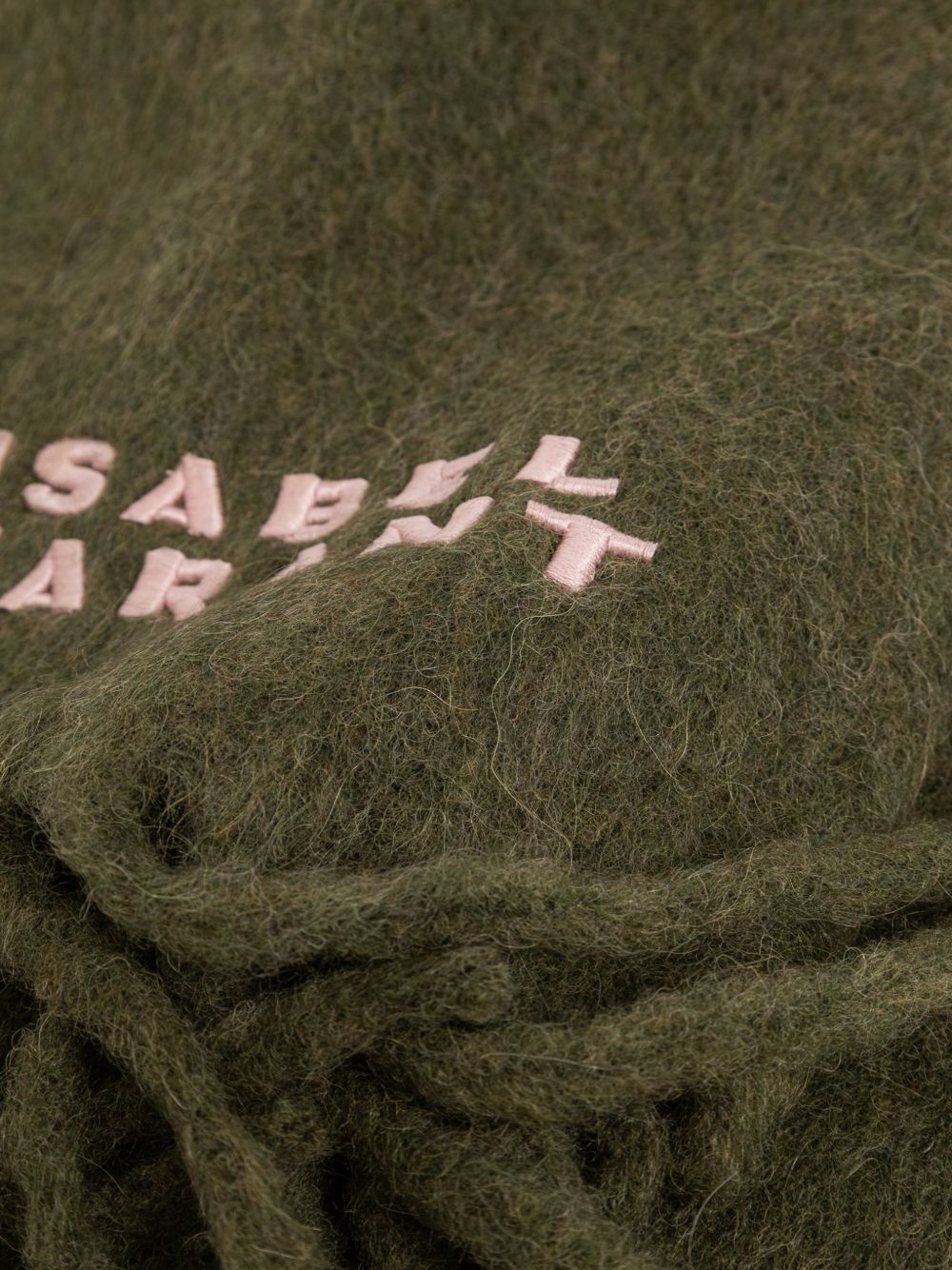 ISABEL MARANT Scarf with fringes and logo 