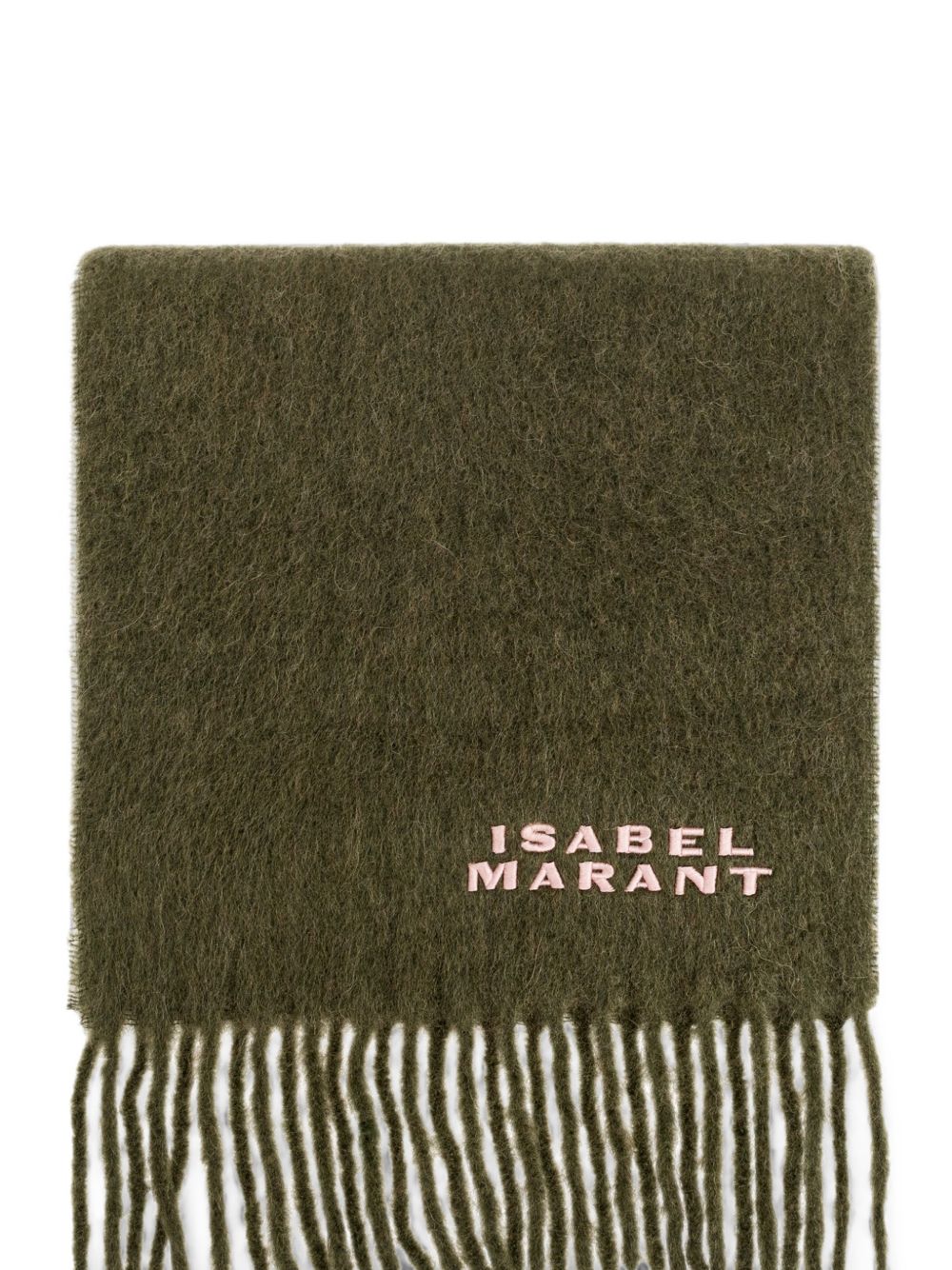 ISABEL MARANT Scarf with fringes and logo 
