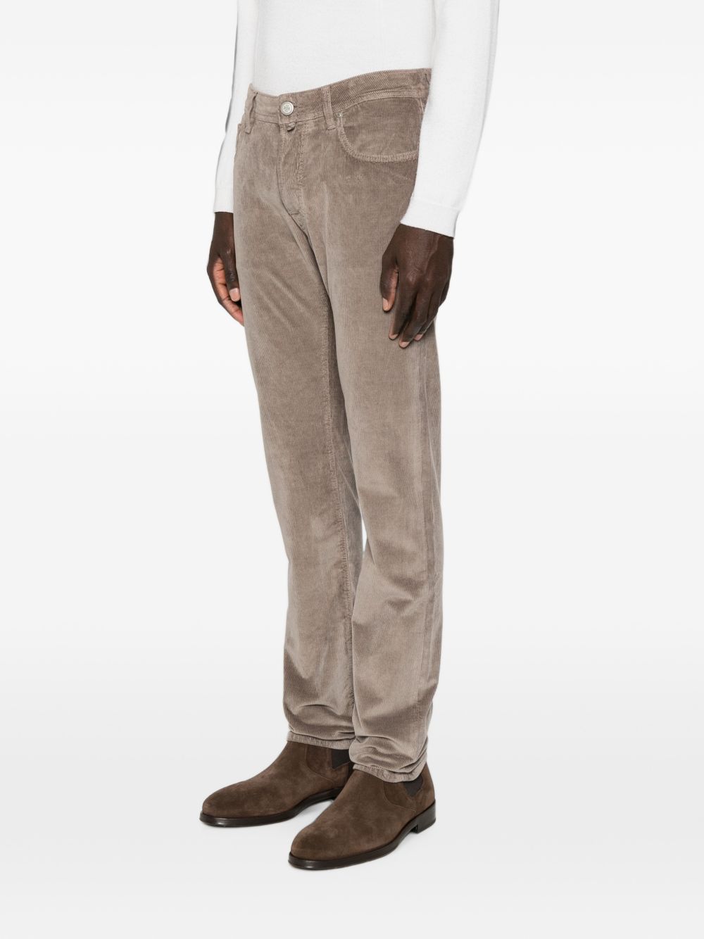 JACOB COHEN Pantaloni casual in velluto a coste beige 