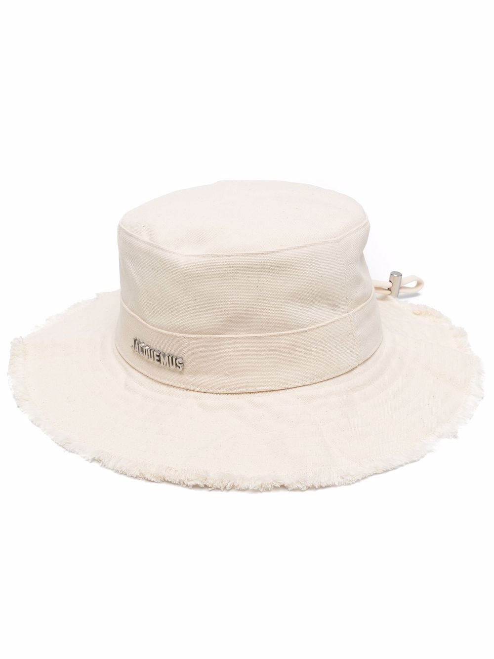 JACQUEMUS Cappello Le Bob Artichaut bianco in cotone con logo 