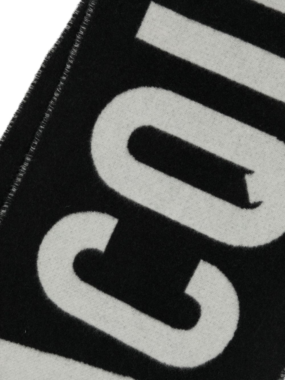 JACQUEMUS Sciarpa in lana con logo e frange 