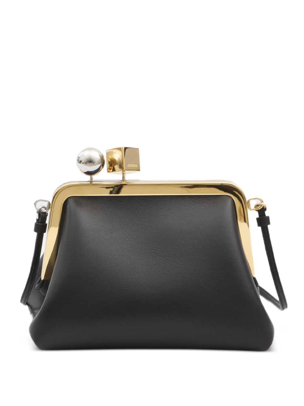 JACQUEMUS Clutch bag Le Berlingot nera in pelle 