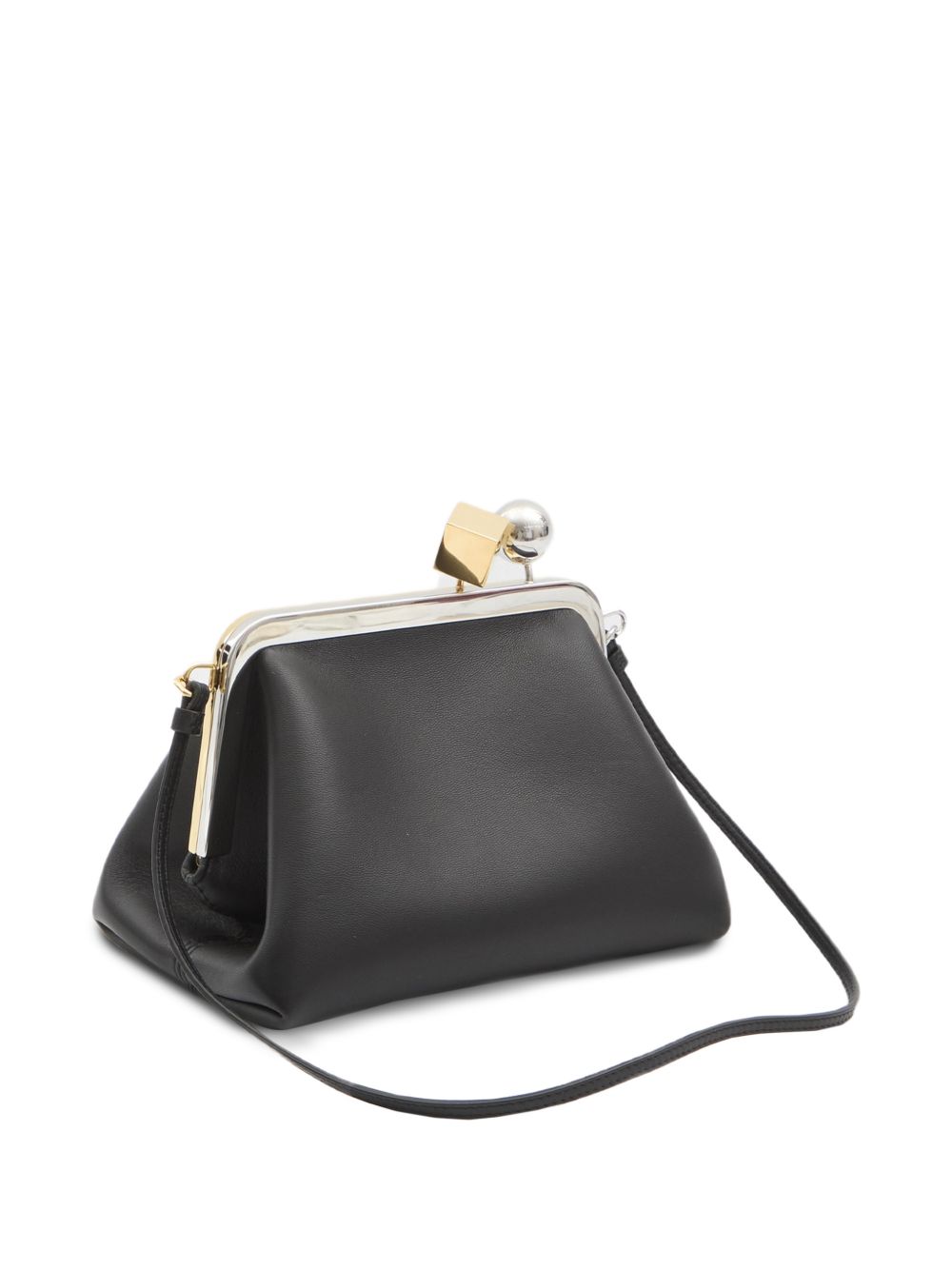 JACQUEMUS Clutch bag Le Berlingot nera in pelle 